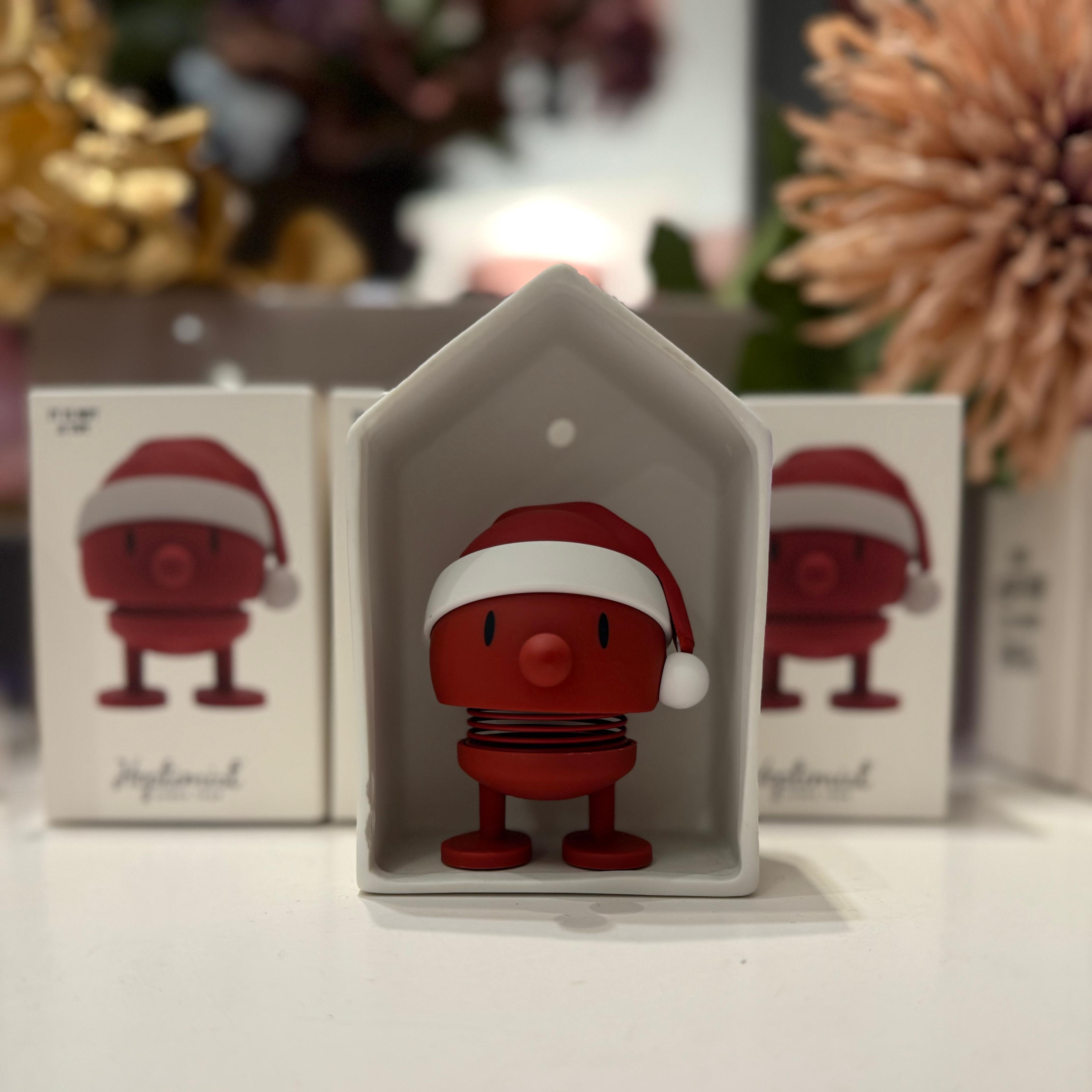 Decorazione mollegiante babbo natale rosso